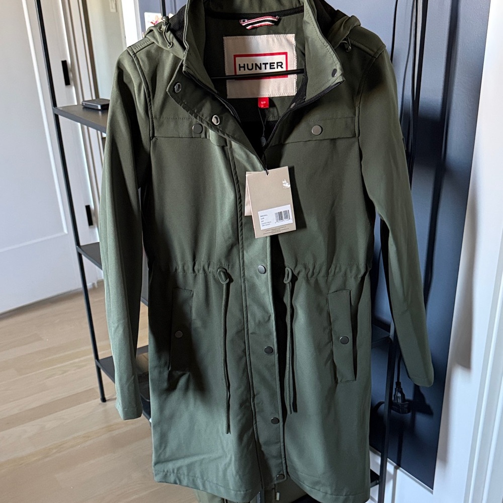 NWT Green Hunter Kate Softshell Water Repellent Coat Size Small